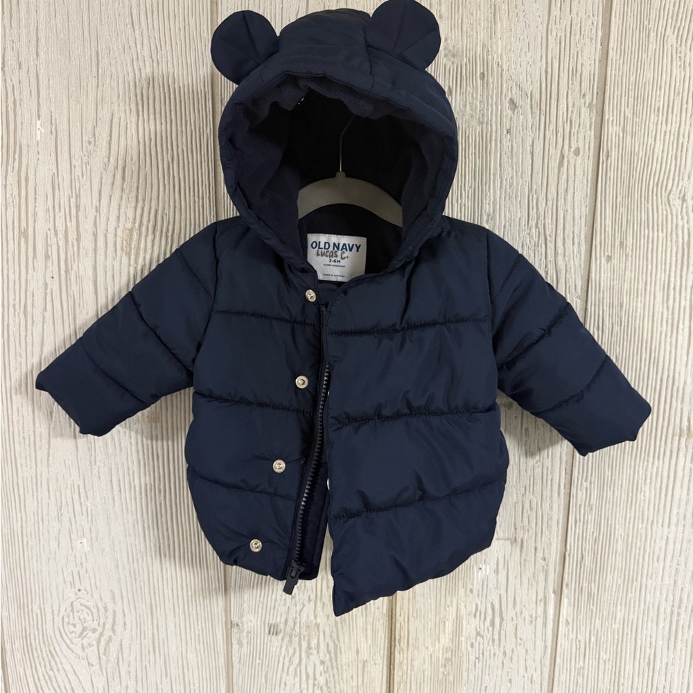 Old Navy Dark Blue Infant Puffer Coat